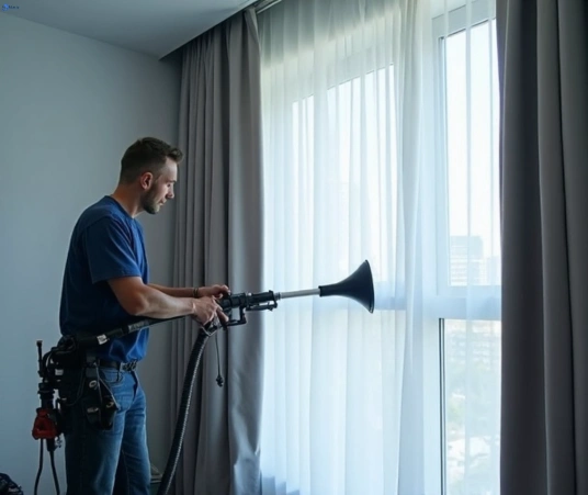 Professional curtain stain removal process equipment Matty Curtain Cleaning westleigh-nsw